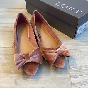 NWOT LOFT Women’s Blush Flats